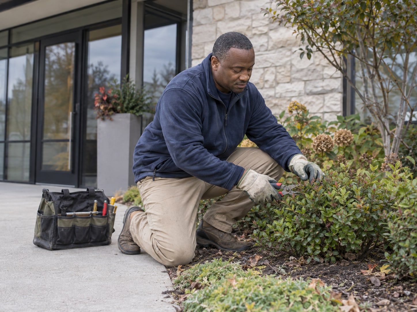 Illustrative landscaping trade photograph: Landscaping & Grounds